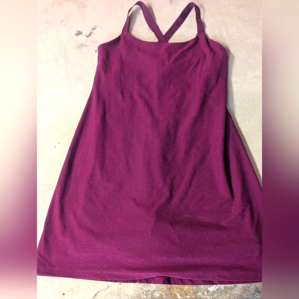 Beyond Yoga Purple Sleeveless Dress With Shorts